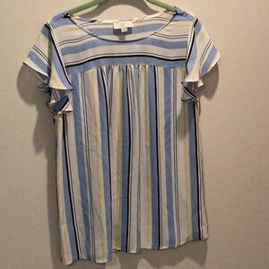 Loft small striped top